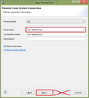 Setting up Eclipse for Rasperry Pi Development - Setting up Remote System Connection, Step 2