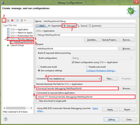 Setting up Eclipse for Rasperry Pi Development - Setting Up Debug Configurations